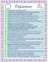 Vista previa - Hojas de trabajo - JUEGO DEL ROSCO. AMPLÍA TU VOCABULARIO - página 3