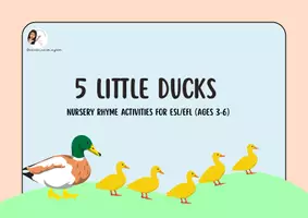 Προεπισκόπηση - Φύλλα εργασίας - Five Ducks-Nursery Rhyme Activities for ESL/EFL (Ages 3-6) - Σελίδα 2