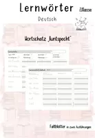 Vorschau - Arbeitsblätter - Lernwörter-Faltblätter zum Schulbuch „Buntspecht 2“ - Deckblatt