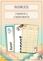 Vorschau - Lehrpläne/Lehrermaterial - Falkenklasse - Stundenplan & Stundenplankarten - Deckblatt