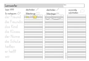 Vorschau - Arbeitsblätter - Lernwörter-Faltblätter zum Schulbuch „Buntspecht 2“ - Seite 3