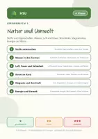 Vorschau - Arbeitsblätter - Sachunterricht HSU 4 Grundschule - Natur und Umwelt - Seite 1