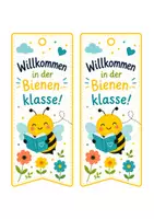 Vorschau - Mal- und Bastelvorlagen - Lesezeichen Willkommen in der Bienenklasse - Seite 3