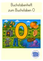 Vorschau - Arbeitsblätter - Buchstabenheft zum Buchstaben O - Deckblatt