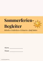 Vorschau - Mal- und Bastelvorlagen - Sommerferien-Begleiter - Ferienaufgaben, Challenges & kreative Arbeitsblätter - Seite 1