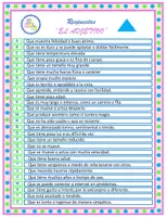 Vista previa - Hojas de trabajo - ROSCO DE ADJETIVOS, VERBOS Y SUSTANTIVOS - página 2
