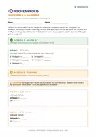 Vorschau - Arbeitsblätter - RECHENPROFIS,Verdoppeln & Halbieren bis 20, Klasse 1 - Seite 1
