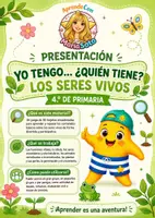 Vista previa - Unidades / Secuencias / Situaciones de Aprendizaje - Yo tengo… ¿Quién tiene? Los seres vivos Juego de 36 tarjetas 4.º Primaria - página 1