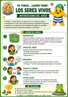 Vista previa - Unidades / Secuencias / Situaciones de Aprendizaje - Yo tengo… ¿Quién tiene? Los seres vivos Juego de 36 tarjetas 4.º Primaria - página 2