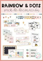 Vista previa - Decoración del aula - RAINBOW & DOTS- Pack de decoración (ENG, ESP, CAT) - Portada