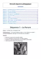 Aperçu - Préparation de séquence / Séquence complète - Séquence 1 4e - La Parure de Maupassant - Page de couverture