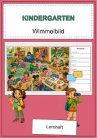 Vorschau - Arbeitsblätter - Kindergarten Wimmelbild DaZ/DaF Lernheft - Deckblatt