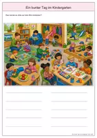 Vorschau - Arbeitsblätter - Kindergarten Wimmelbild DaZ/DaF Lernheft - Seite 3