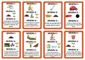 Aperçu - Jeux - jeu de l'oie différencié autour du potager - Page 1