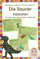 Vorschau - Merkblätter - Die Saurier - Infokarten - Deckblatt
