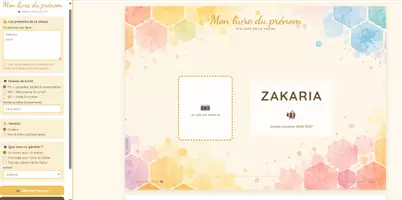 Aperçu - Feuilles d'exercices - Mon livre du prénom — personnalisation en quelques clics - Page de couverture