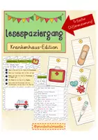 Vorschau - Arbeitsblätter - LESESPAZIERGANG: Krankenhaus-Edition - Deckblatt