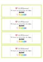 Vorschau - Poster - Willkommensgruß - Schulstart - 1.Klasse - Bleistift/Stift - Seite 3