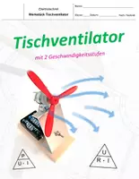 Vorschau - Arbeitsblätter - Werkstück - Tischventilator > Elektrotechnik / Löten / Berechnungen zum Ohmschen Gesetz + elektrische Leistung > inkl. Lösungen - Deckblatt