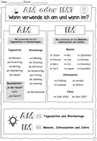 Vorschau - Arbeitsblätter - DaZ - Merkblatt und Übungen "AM oder IM?" Kalender und Zeit - DaZ / DaF / Deutsch - Seite 3
