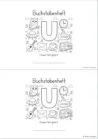 Vorschau - Arbeitsblätter - Buchstabenheft zum Buchstaben U - Seite 1