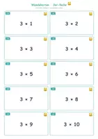 Vorschau - Arbeitsblätter - Wendekarten für Einsteiger/Multiplikation - Seite 3