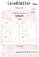 Vorschau - Arbeitsblätter - Leseblätter für die 1.Klasse - Fibel Buntspecht (Teil B) - Deckblatt