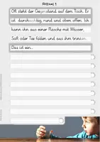 Vorschau - Unterrichtsreihen - Alltagsgegenstände - Rätsel, Abschreibübung in 3 Grundschrift Versionen - Seite 3