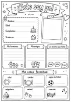 Vorschau - Arbeitsblätter - Steckbrief Spanisch - Deckblatt