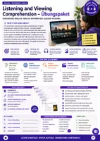 Vorschau - Unterrichtsreihen - Listening and Viewing Comprehension Worksheets | Upper Secondary English | Complete Unit - Deckblatt