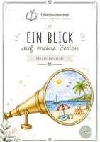 Vorschau - Mal- und Bastelvorlagen - Ein Blick auf meine Ferien / Un regard sur mes vacances - Deckblatt