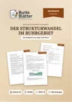 Vorschau - Stundenentwürfe - Geografie: Strukturwandel im Ruhrgebiet - Klasse 8/9 - Deckblatt