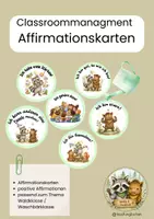 Vorschau - Poster - Positive Affirmationen- Classroommanagement - Deckblatt