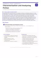 Vorschau - Unterrichtsreihen - Characterisation and Analysing Fiction | Complete English Literature Unit | Upper Secondary - Seite 1