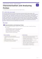 Vorschau - Unterrichtsreihen - Characterisation and Analysing Fiction | Complete English Literature Unit | Upper Secondary - Seite 2