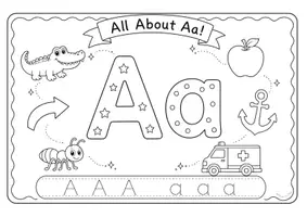 Προεπισκόπηση - Φύλλα εργασίας - All About English Alphabet! - Σελίδα 1