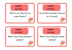 Vorschau - Aufgabenkarten - Summer Holidays - Conversation Cards Klasse 4/5 - Seite 2
