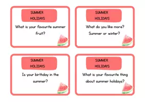 Vorschau - Aufgabenkarten - Summer Holidays - Conversation Cards Klasse 4/5 - Seite 3