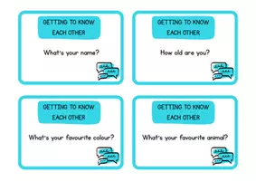 Vorschau - Aufgabenkarten - Erste Englischstunde: Kennenlernen - Conversation Cards Klasse 4/5 - Seite 2