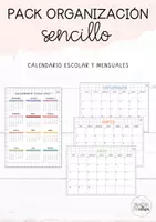 Vista previa - Para docentes: organización, planificación y formación - Calendarios y planificadores sencillo 2026-2027 - página 1
