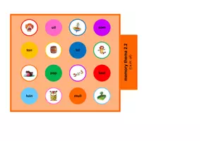 Voorbeeld - 🧠 Memory - Ik lees met hup en aap (thema 2) - Pagina 2