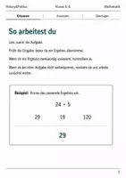 Vorschau - Arbeitsblätter - Taschenrechner & digitale Werkzeuge Klasse 5–6 - Seite 1