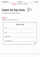 Vorschau - Arbeitsblätter - Listening to writing Basisscreening Klasse 5–6 - Seite 2