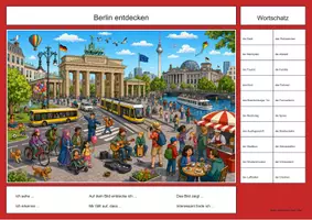 Vorschau - Arbeitsblätter - Berlin Wimmelbild DaZ/DaF Lernheft - Seite 2