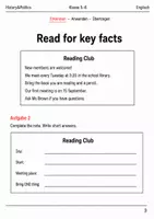 Vorschau - Arbeitsblätter - Reading to writing Basisscreening Klasse 5–6 - Seite 2