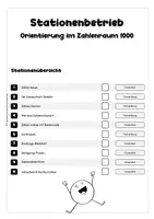 Vorschau - Anderer Materialtyp - Zahlenraum 1000 – 10 Lernstationen zum Üben & Festigen | Mathematik 3. Klasse - Seite 3