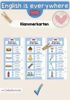 Vorschau - Anderer Materialtyp - English is everywhere: Klammerkarten - Deckblatt