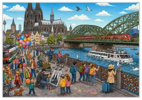 Vorschau - Arbeitsblätter - Köln Wimmelbild DaZ/DaF Lernheft - Seite 1