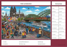 Vorschau - Arbeitsblätter - Köln Wimmelbild DaZ/DaF Lernheft - Seite 2