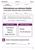 Vorschau - Arbeitsblätter - 15 Basisscreenings Klasse 5–6 Schulstart - Seite 1